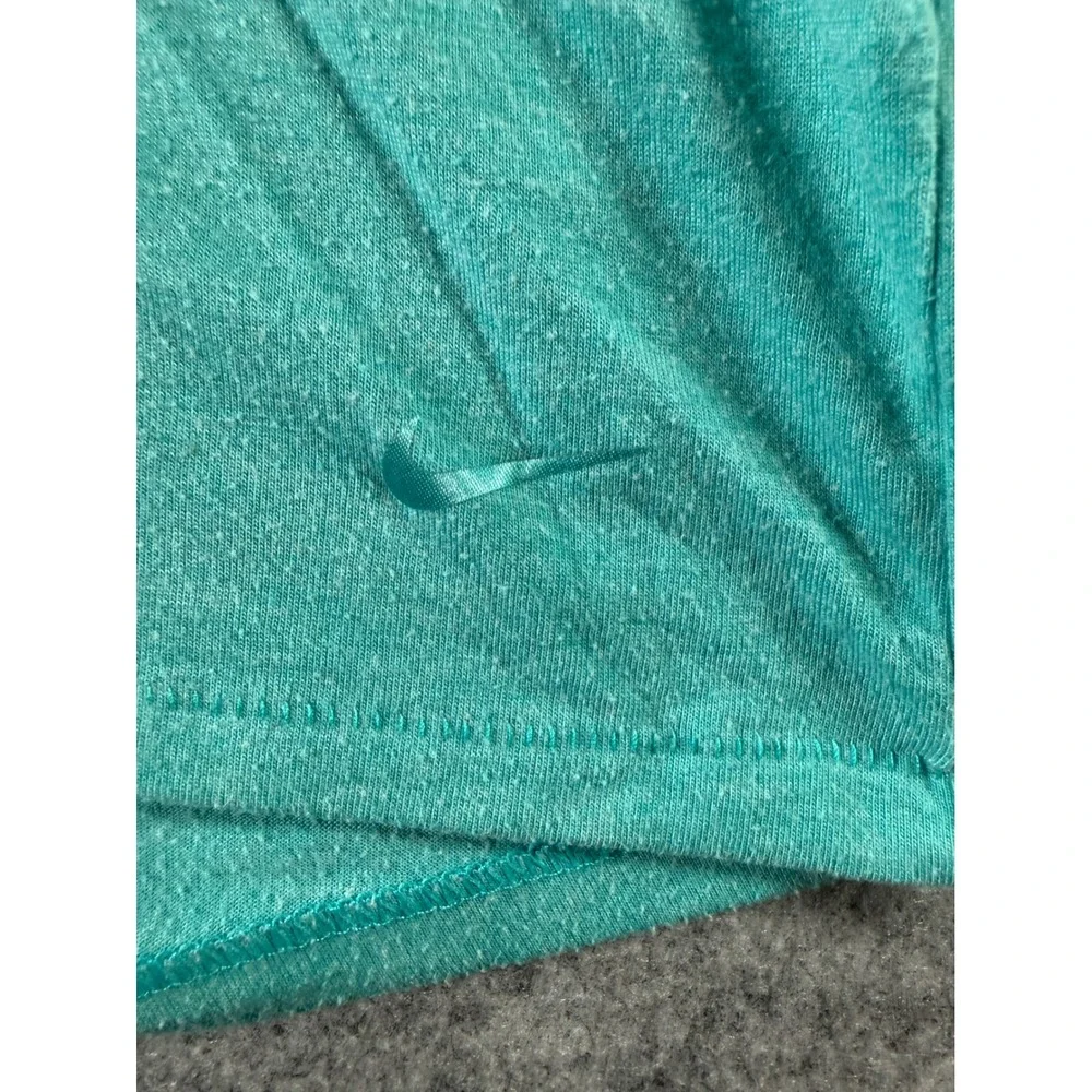 Nike Dri-FIT Womens Loose Fit Teal Heather Graphic T-Shirt‎ Scoop Neck Medium